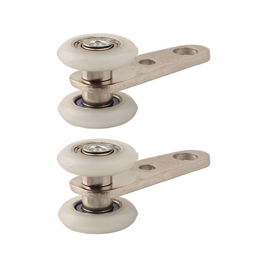 2/4pcs Curtain Rails Pulleys Sliding Door Pulley Hanging Track Pulley Block For Sliding Door Cabinets Window Hardware