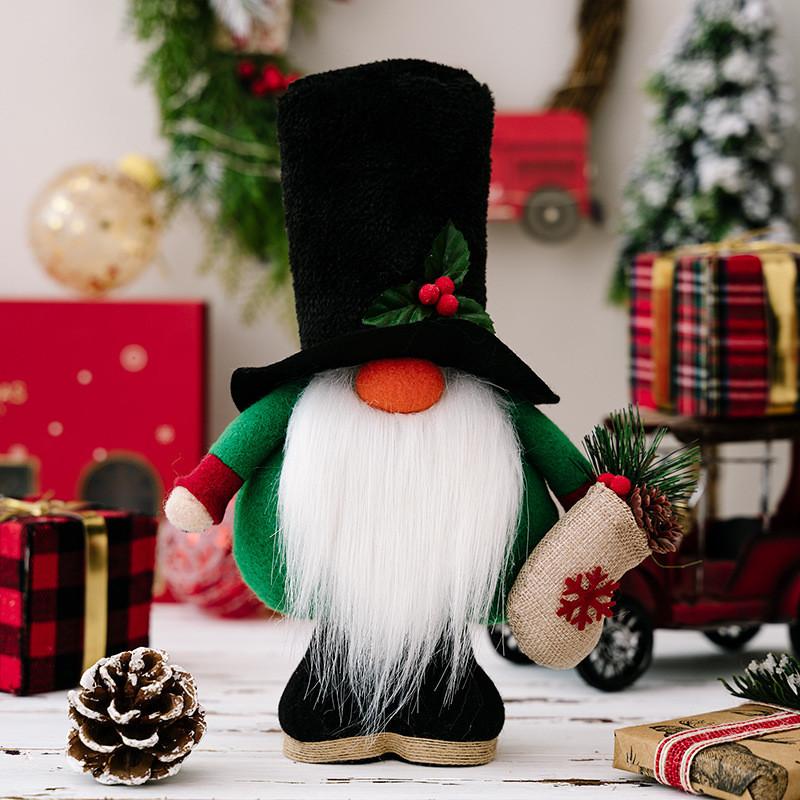 Festive Soft Toy Standing Doll In Nordic Style Perfect For Christmas Decoration