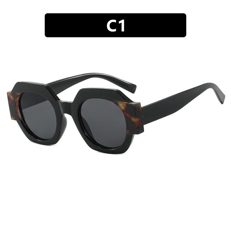 

Personality Polygon Fashion Sunglasses Women Men Premium Feel Trend Sun Glasses Driving Fishing Climbing Shade Glasses C1