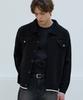 Nodu Collar Pocket Knit Jacket Cardigan [Black]