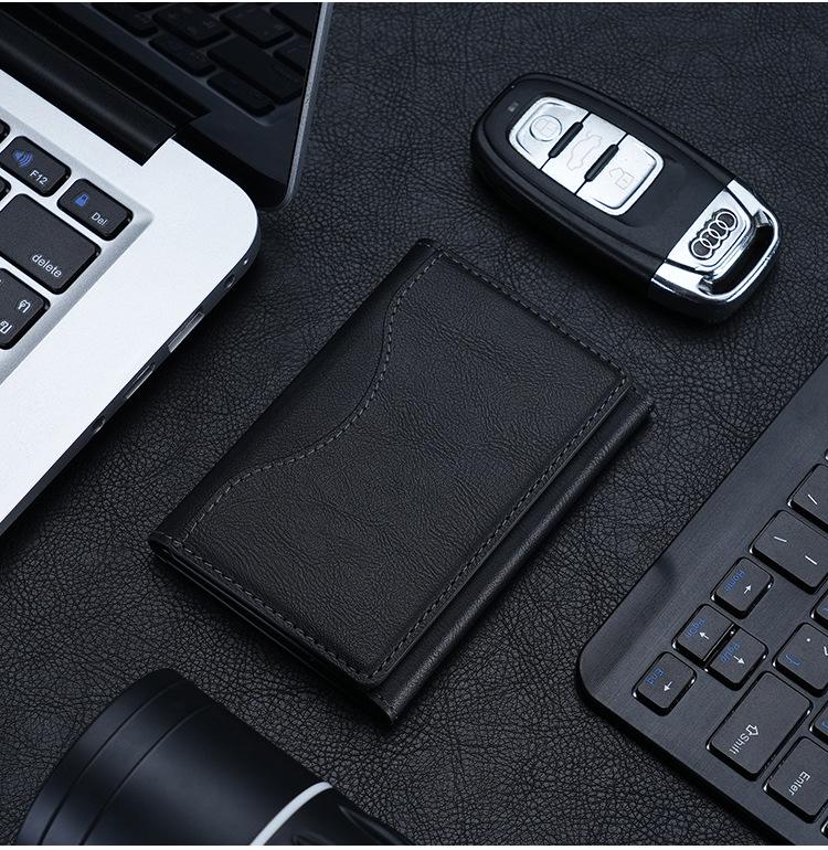 MagSafe-kompatibel trefoldet magnetisk kortholderlommebok for iPhone 12-16-serien