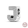 Fit Original Bangle Bracelet Diy 26 Alphabet Charms Bead Copper Letter Dangle Pendant Birthday Jewelry Gifts