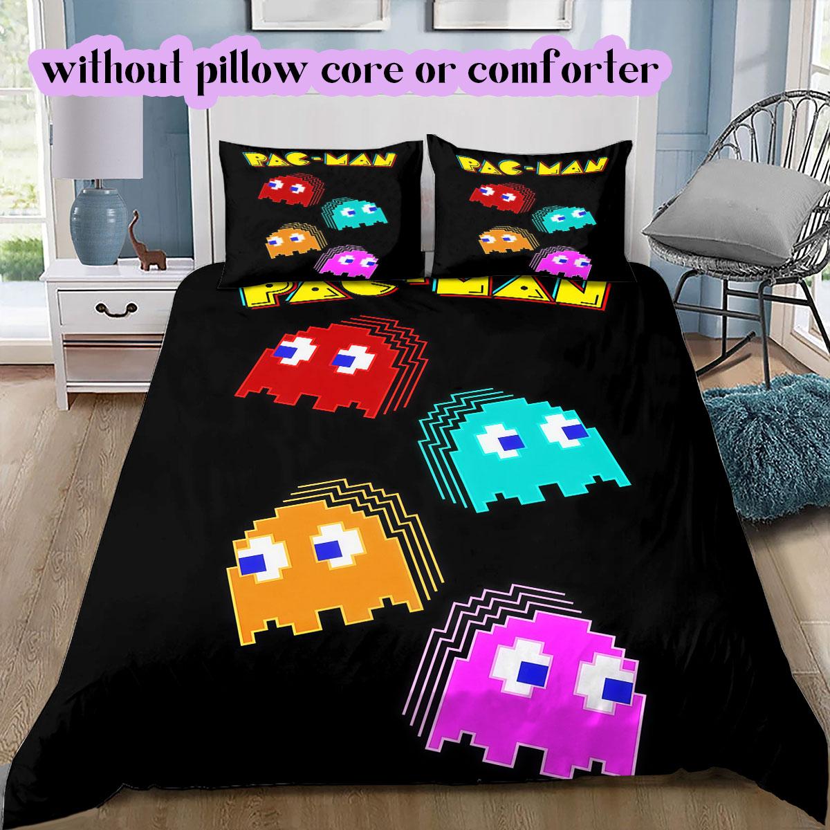 

PacMan anime Soft and Comfortable Duvet Cover, Children s Bedding Set Gift, Extra Large Size, Various Sizes Available 135x200cm