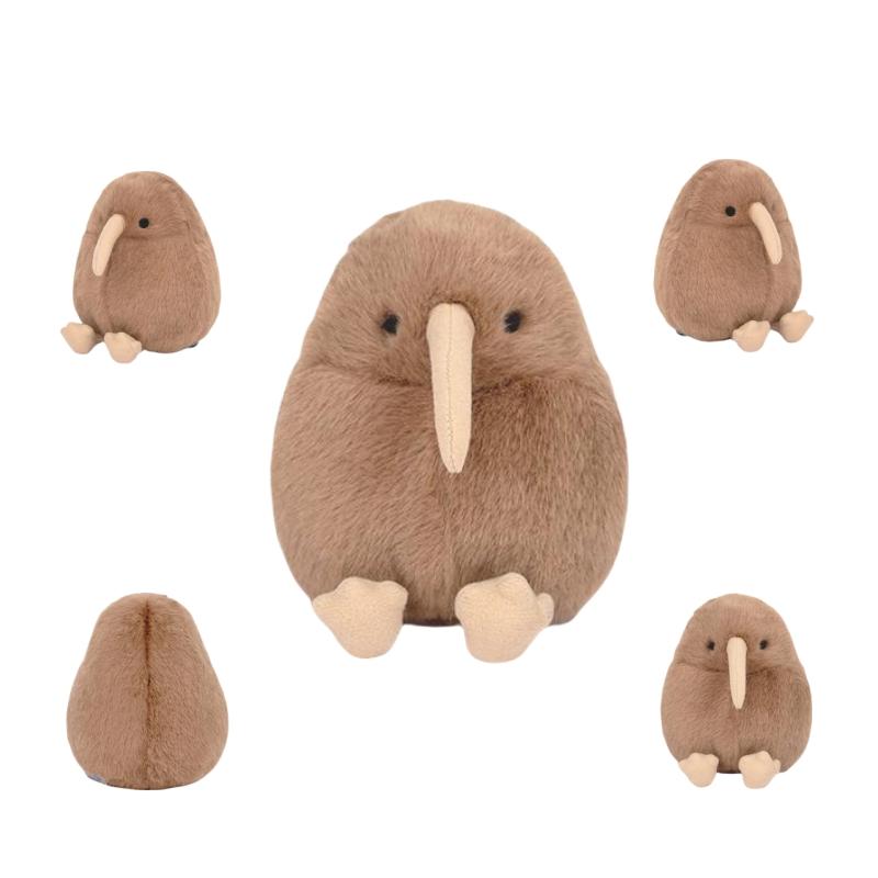 Simulation Kiwi Bird Plush Toy Cute Stuffed Animal Toys for Children Kids Doll Soft Cartoon Pillow Birthday Christmas Gift Decor