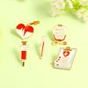 Stethoscope Syringe Thermometer Record Book To Protect Health Brooch Women Cute Coat Lapel Badge Broochs Men'S Metal Pin Button