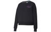 Sweatshirts Women's Black Crew Neck Moderate Regular 598128-01