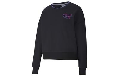 Sweatshirts Women's Black Crew Neck Moderate Regular 598128-01