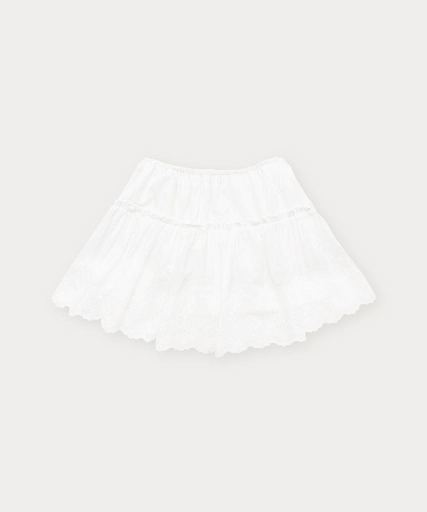 Sseomweeobeoteo Charlotte Lace Mini Skirt - Ivory