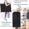 Dress Bag Long Dress Covers Bag Suit Bag with Zipper Dust-proof Clothes Covers Protector Bag 180cm Foldable Hanging Garment Bag