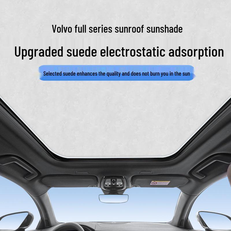 

Volvo C40/XC40/XC60/XC90/S60/S90/V60/V90 Sunroof Sunshade with Electrostatic Suction Gray-white [Electrostatic]