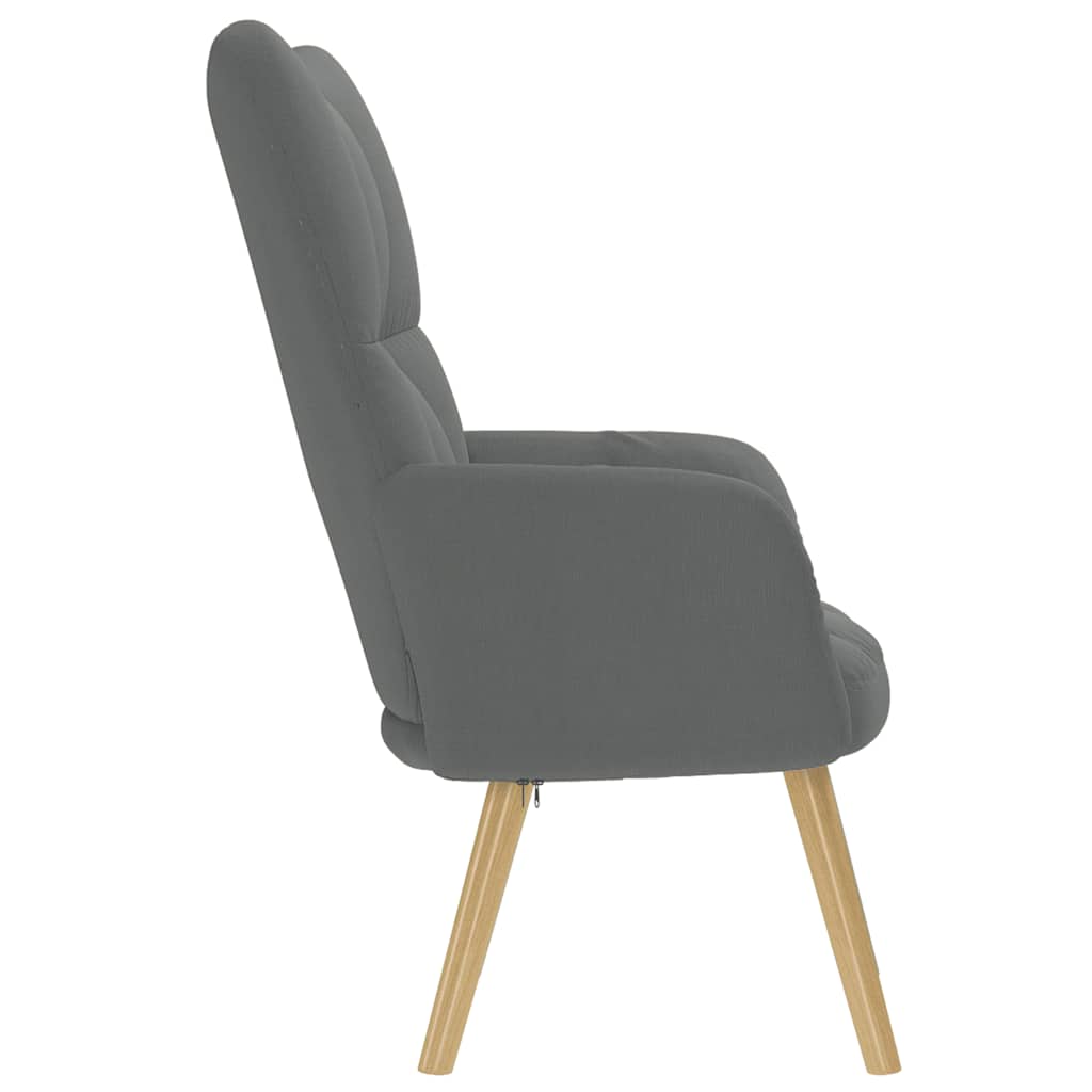 Relaxation Armchair, Dark Gray, Upholstered In Fabric