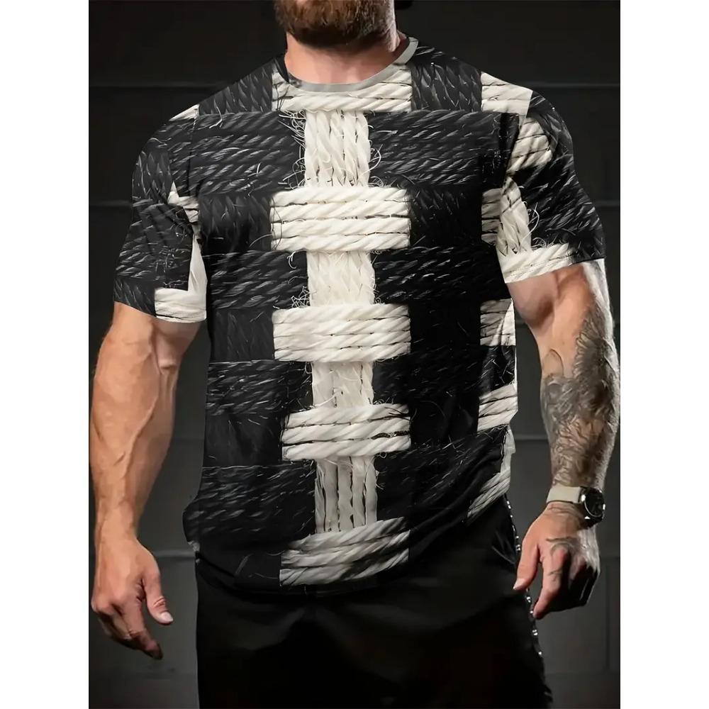 Funny Animal Cat 3D Print Men's T-Shirt Summer Harajuku Animal Graphic T Shirts Outdoor Casual Plus Size Tees Top Women Clothing