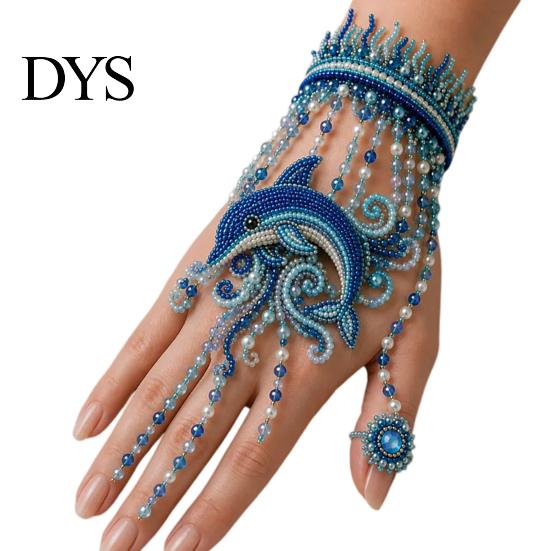 Pulsera de Mano Hecha a Mano Kit DIY con Cuentas, Set para Hacer Joyería con Tejido de Cuentas, Kit de Manualidades con Cadena Ajustable para Adultos Regalos Suministros para Amantes de las Manualidades