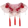 Embroidered Hanfu Collar Chinese Style Cheongsam Shawl Hanfu Shoulder Collar  for Women/Girls
