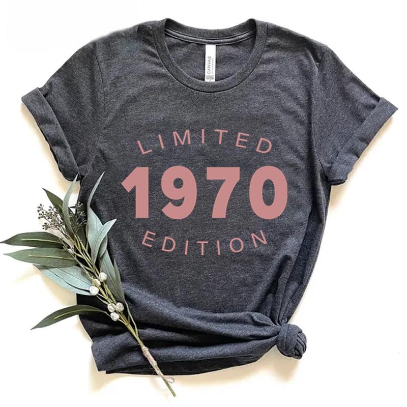 1970 až 1979 Limitovaná edice Unisex tričko Vintage 1975 Narozeninové tričko 1970 až 1979 Narozeni v tričku Top Dámské trička k 50. narozeninám