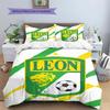 Club Leon Pattern Bedding,Quilt Set Quilt Cover Pillowcase Home Birthday Gift(1 * duvet cover + 2 * pillowcase, without core)