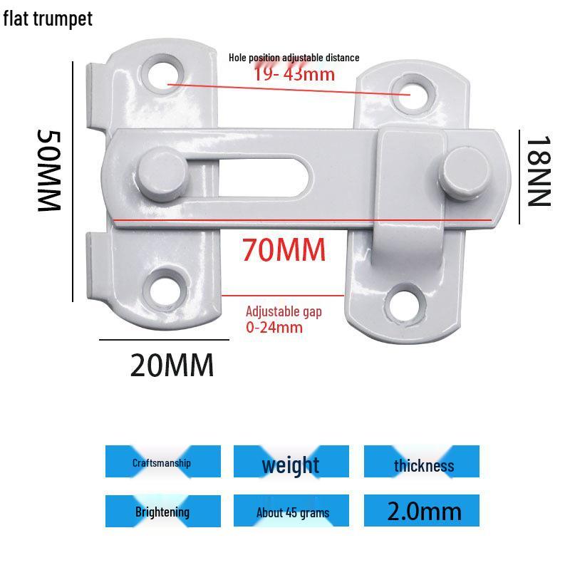 Stainless Steel Anti-Theft Indoor Door & Window Lock Bolt