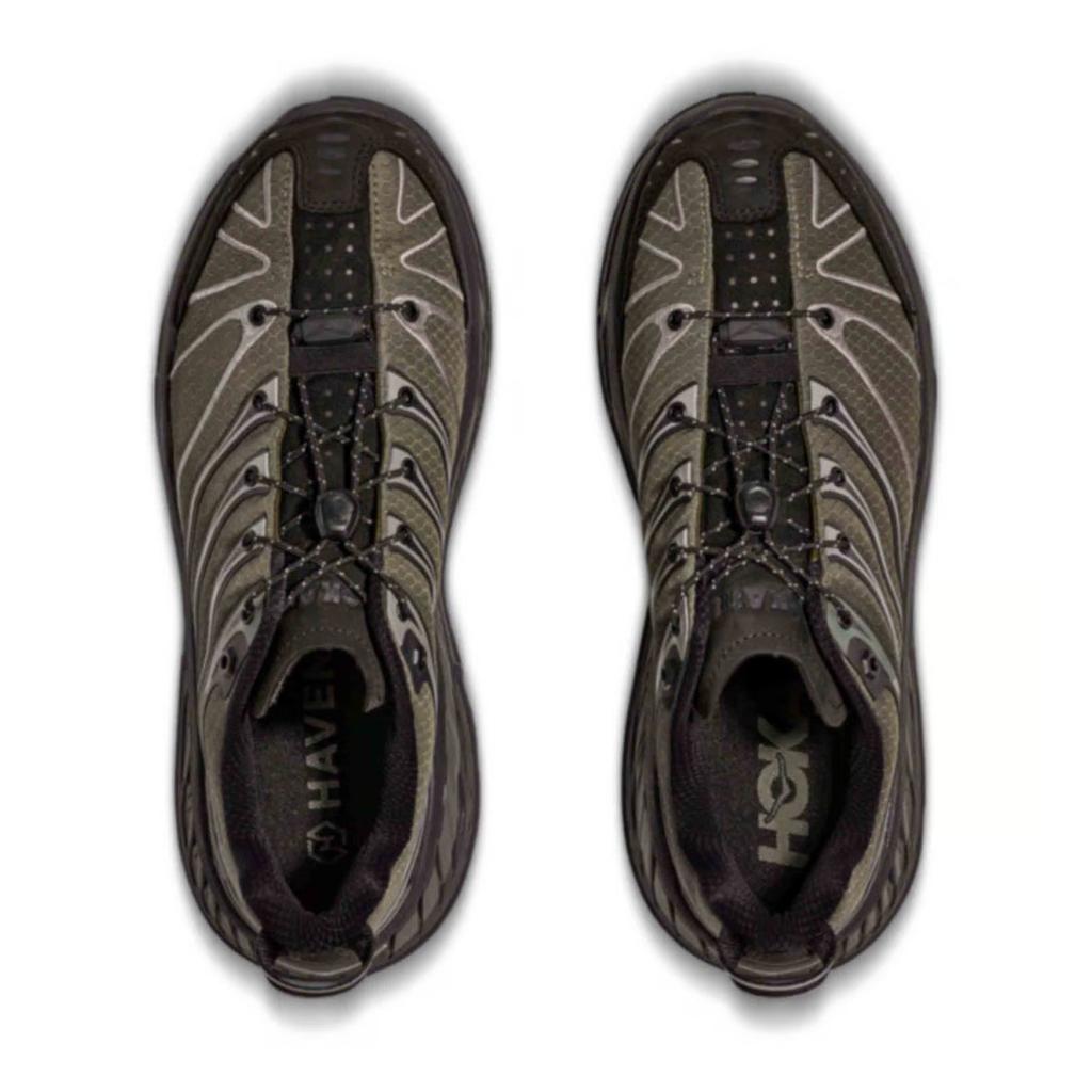 HAVEN x HOKA ONE ONE Stinson Evo OG Abriebfeste Laufschuhe Unisex Grau Schwarz 1172430-JKT