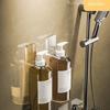 Light Luxury Shower  Gel Bottle Rack Adjustable Shampoo Bottle Holder Hand Soap Dispenser Hook Wall Mounted Free Punching