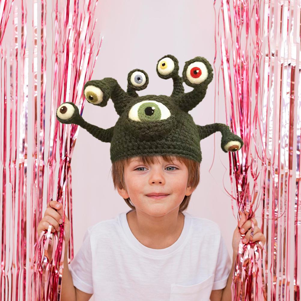 Cthulhu Mythos Monster Hut Winter Strickmützen Lustige Beanie für Damen Herren Geschenk für Weihnachten Geburtstag Valentinstag