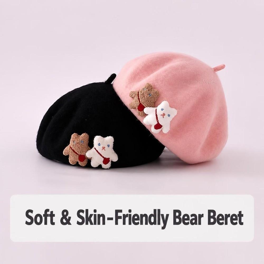 Cartoon Kids Beret Soft Boys Hat Cute Baby Hat Autumn Winter
