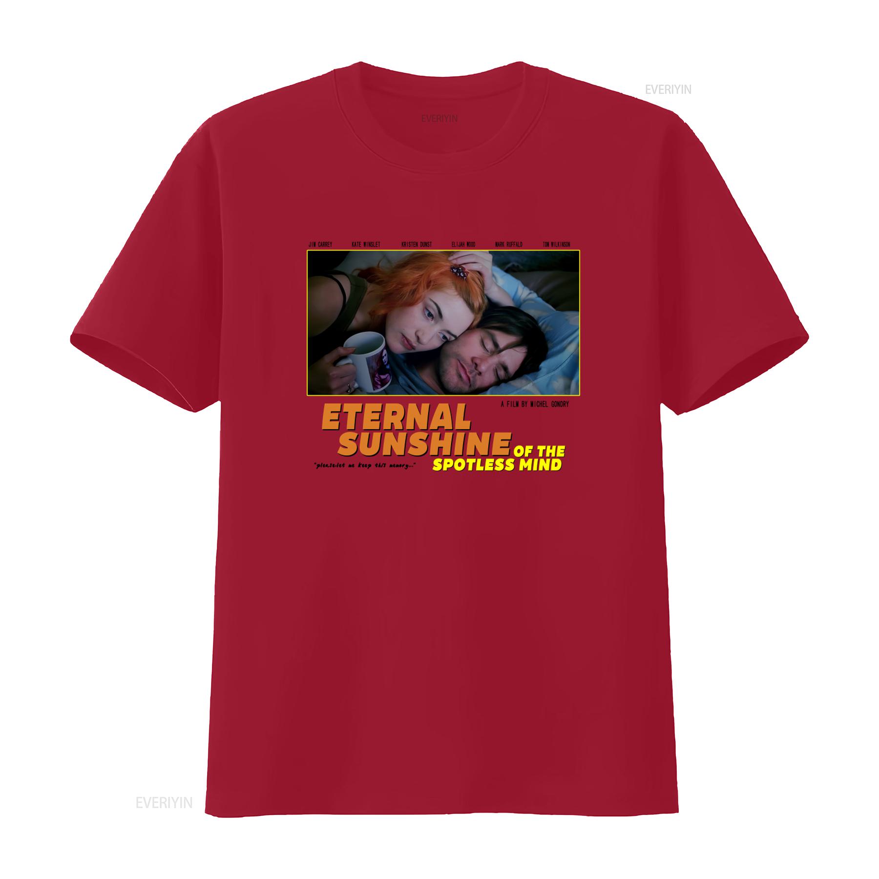 

Eternal Sunshine of the Spotless Mind Movie Vintage Retro Washed T Shirt for Lovers Jim Carrey vintage Washed graphic Casual S