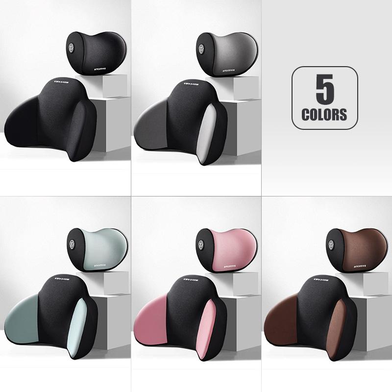 Appui-tête en mousse à mémoire de forme pour voiture, 1 pièce, oreiller de cou d'avion, accessoires de voyage, Anti-fatigue, repose-taille, coussin de soutien Auto