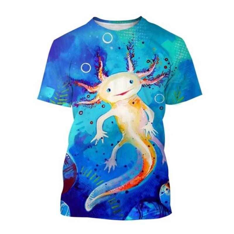 Pánská ležérní móda Streetwear Trička Kreslené zvíře 3D potisk Nadměrné tričko Harajuku Trička Topy Oblečení