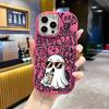 Phone Case: 2D Flat Design Suitable for iPhone 18 17 16 15 14 13 Pro Protective Case, Couple Style, Cool Little Ghost, Christmas and Halloween Gift