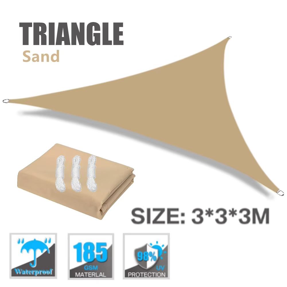 Sun Shade Sail 6m/5m/4M/3m/2M Triangle Rectangle UV Block Sunshade Cloth Canopy for Yard Deck Patio Backyard Lawn Garden Outdoor