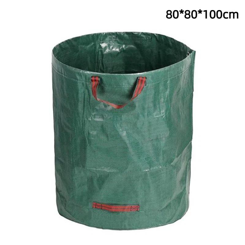 Wiederverwendbare Gartensack für Laubabfälle mit großem Fassungsvermögen, wasserdichte Griffe, umweltfreundlich für die Entsorgung von Gartenabfällen im Freien