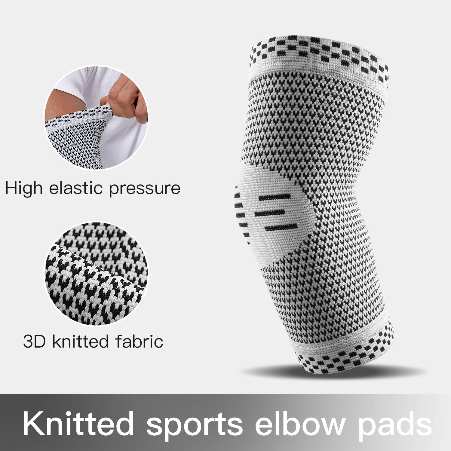 

Durable And Safe 1Pcs Fitness Elbow Brace Compression Support Sleeve For Tendonitis Tennis Elbow Golf Treatment - Reduce Joint Pain XL