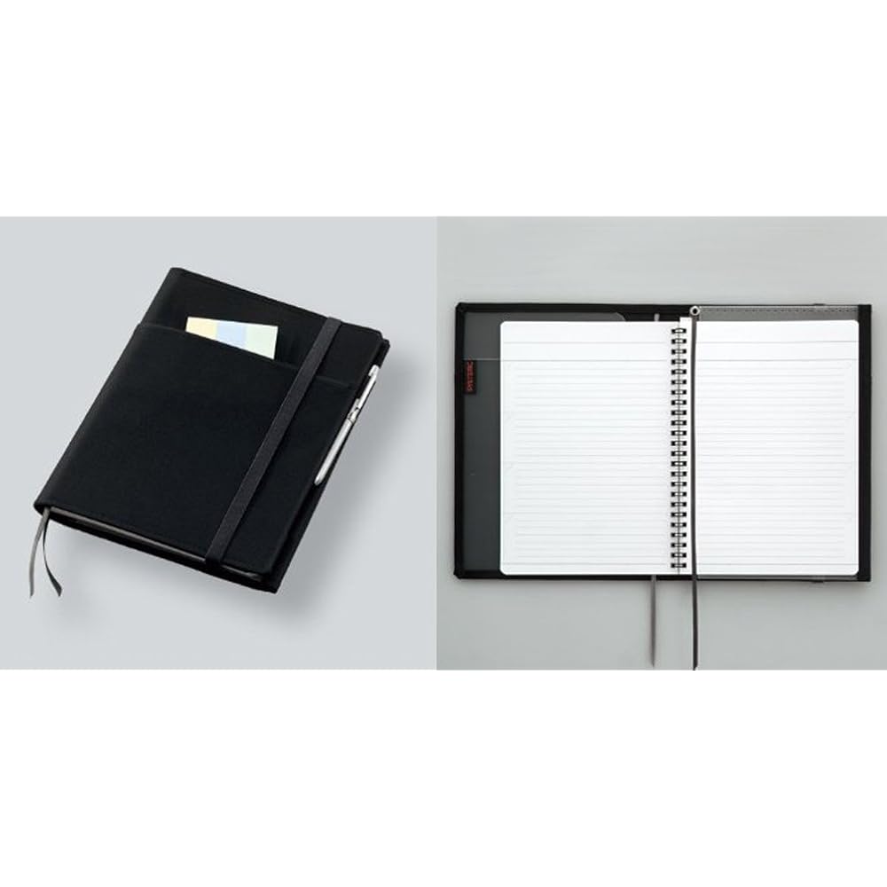 Kokuyo Notebook Cover, Notebook Compatible, Black, B5, BD, 40 Sheets, NO-683B-D