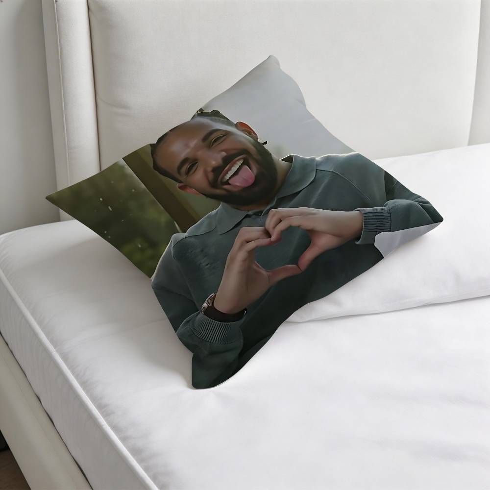 

Hot Rapper DDrake Square Pillow Case Soft Decorative Throw Pillow Cover for Home Sofa Bed 30x30cm