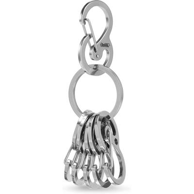 KeyUnity KS05 Karabina Seti 6'lı Paslanmaz Mini Hafif Anahtarlık, S Şeklinde Karabinalar, Çelik, Anahtarlıklar, Küçük, Dayanıklı,
