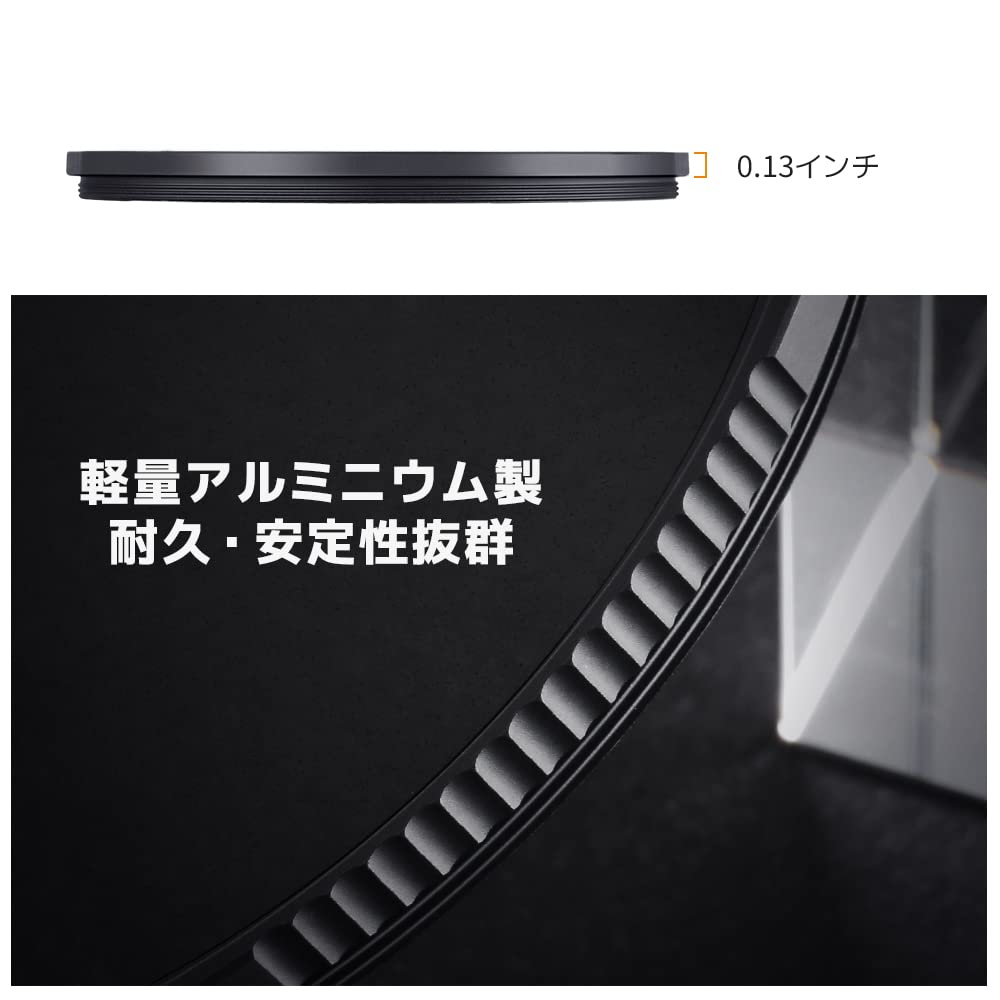 Concept 58mm Black Mist Filter Soft Contrast Adjustment Lens Ultra Thin Water Optical Glass K&F 1/4+1/8 Set, Delineation, Filter, Frame, Repellent,