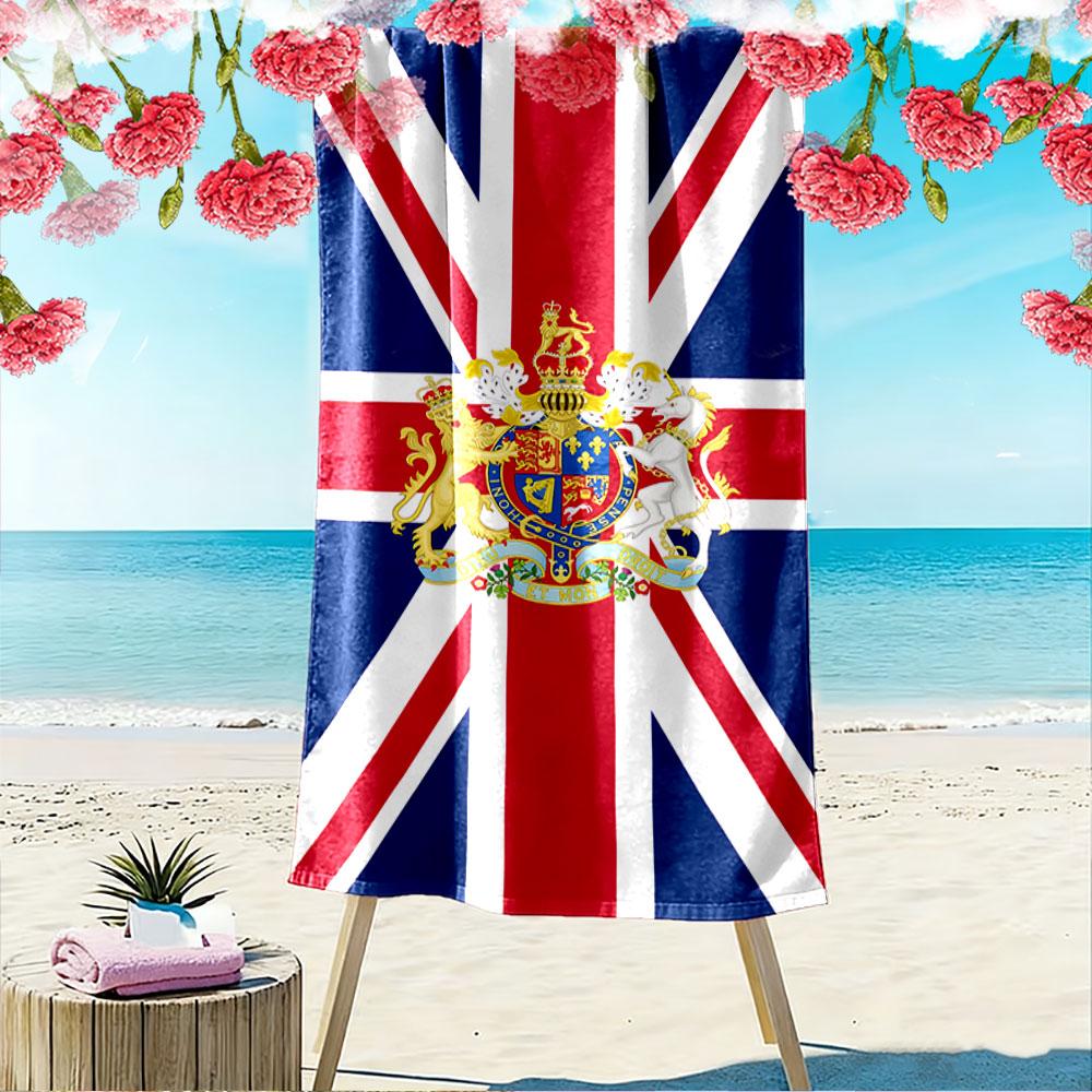British Royal Emblem Towel A must-have beach towel for beach travel