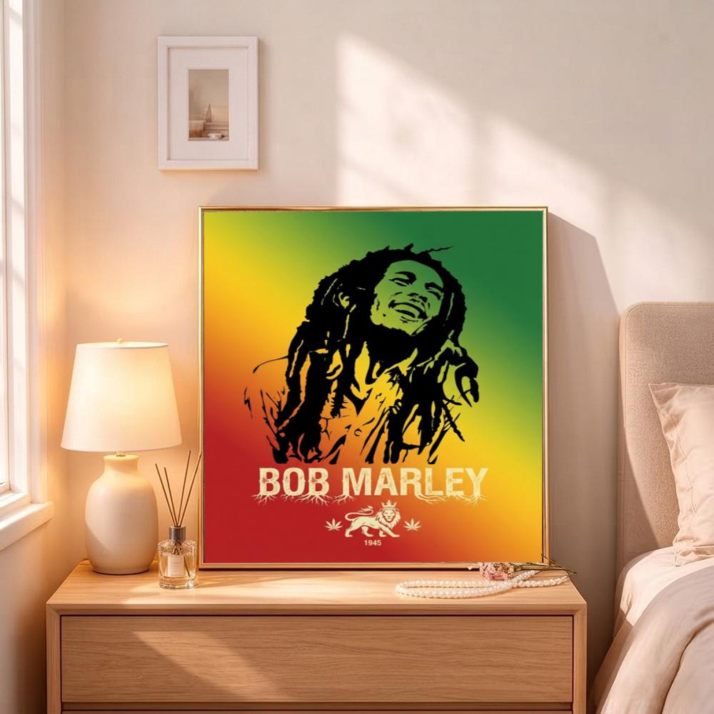 Bob Marley Reggae 5D Diy Diamond Paintings Mosaic Wall Round Diamond Art Painting Kits Embroidery Crystal Accessories Frameless