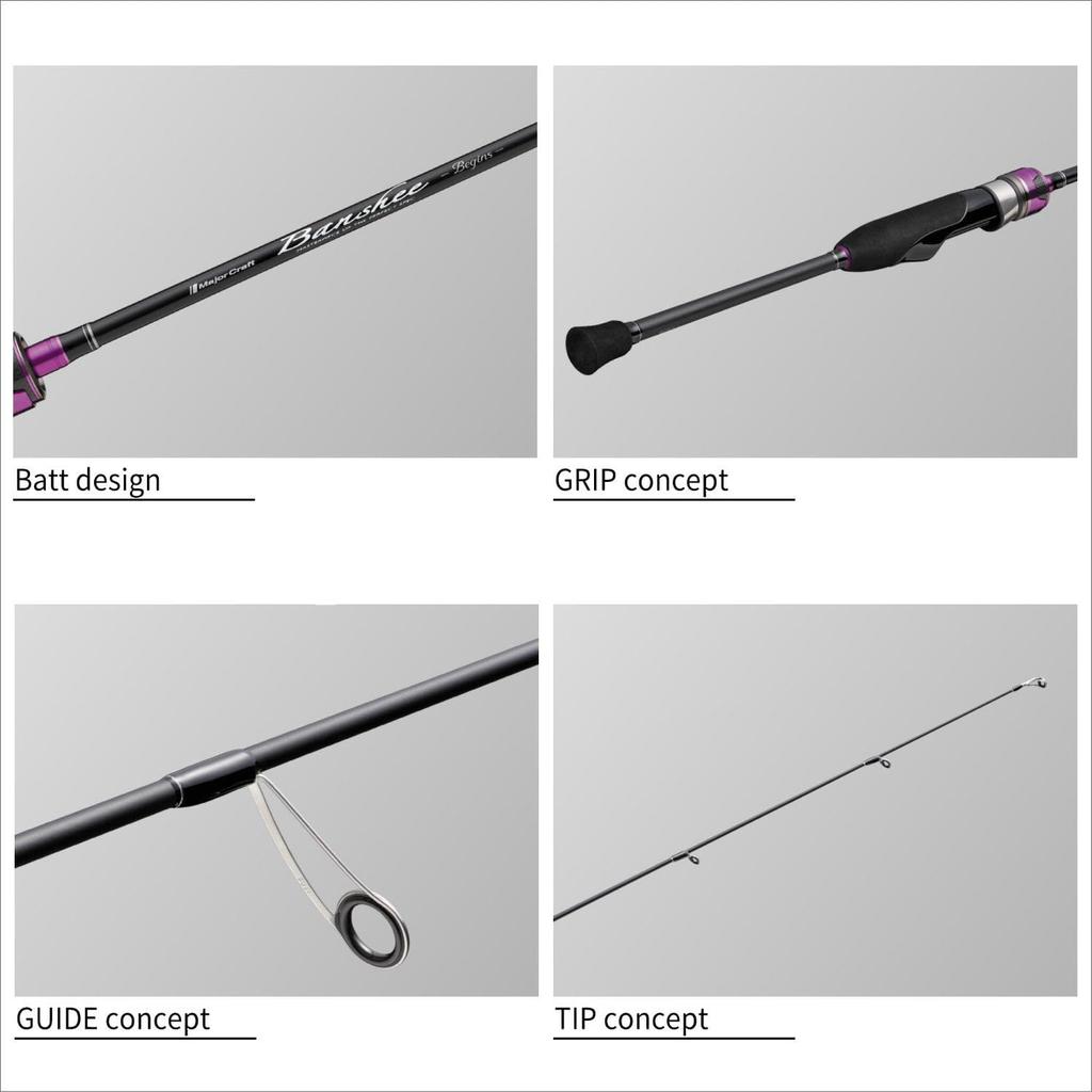 Major Craft Area Trout Rod Banshee Begins BFBS-562SUL