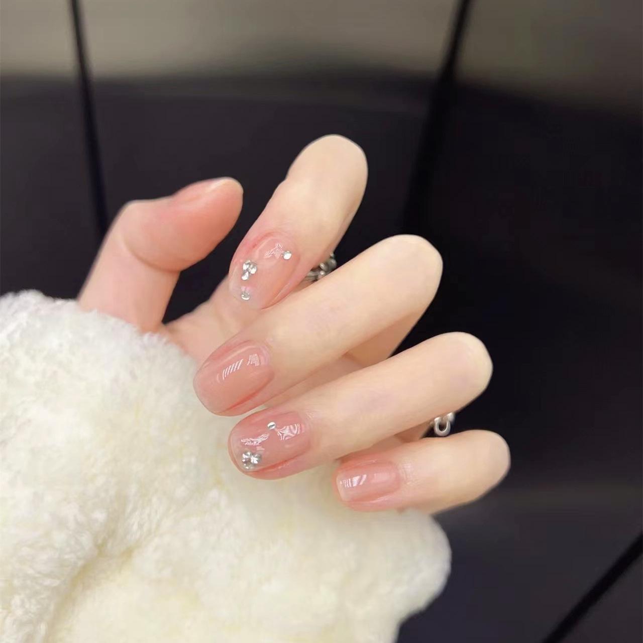 

A440-Jelly Glitter Nail Art: Sweet and Cute Wearable Nail Stickers
