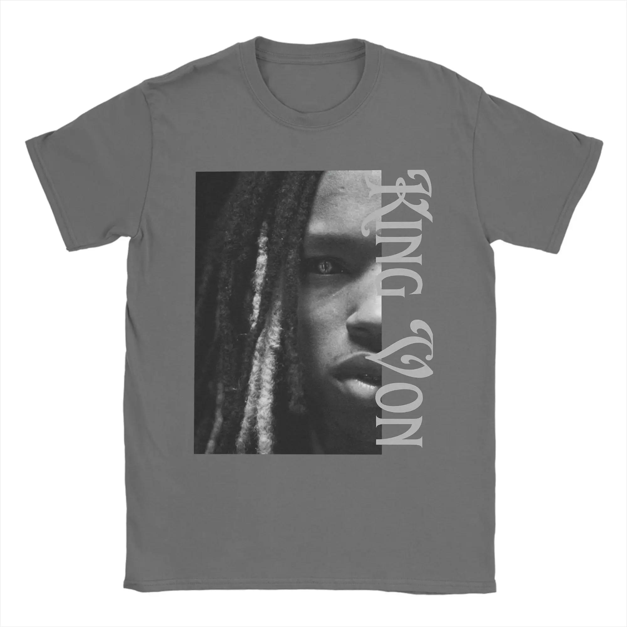 

Rapper K-King Von Half Face T Shirt Men s Women s Cotton Funny T-Shirt Crewneck Tee Shirt Short Sleeve Clothes 3XL