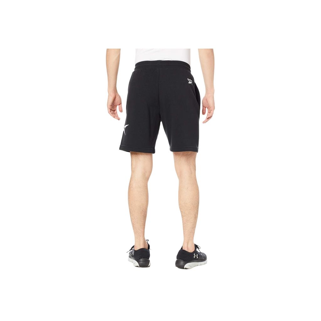 Reebok Short Logo Print Loose Knit Casual Shorts Men Shorts Black GV5517