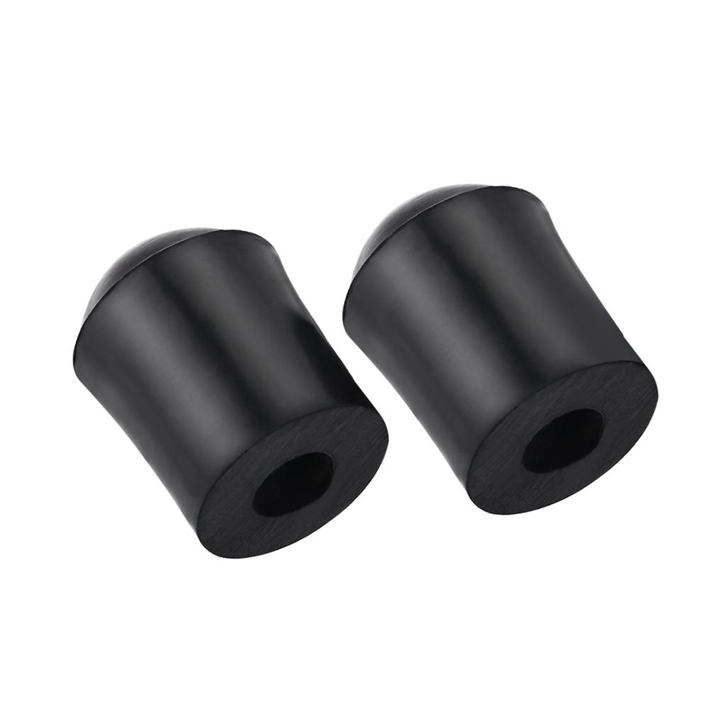 2pcs Double Bass Endpin Rubber Tip Stopper Black Protector End Cap Accessory
