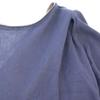unused THURIUM Long sleeve Dancing tuck cut frills Long dress 38 Navy Women Used