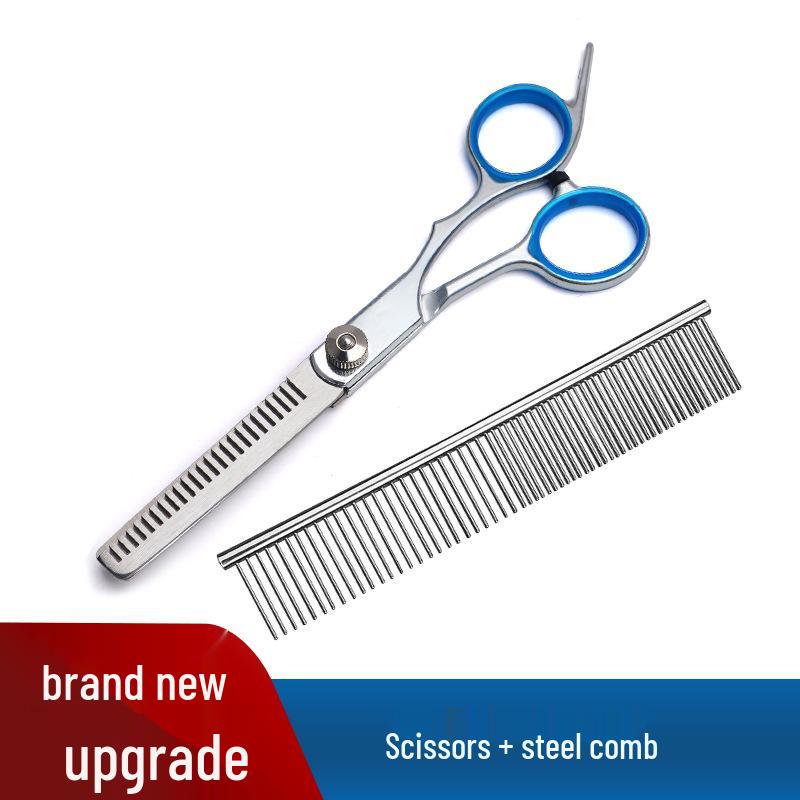 Professional Pet Grooming Scissors Set for Dogs – Ideal for Trimming Teddy, Pomeranian, and Samoyed Coats