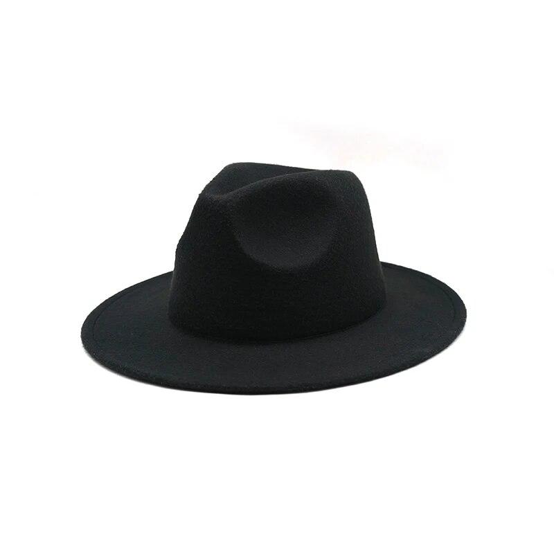Fedoras Hat Winter Women Hats Men Felt Hat Belt Luxury Fashion Casual Wedding Decorate Men Women Jazz Cap Chapeau Femme Bonnet