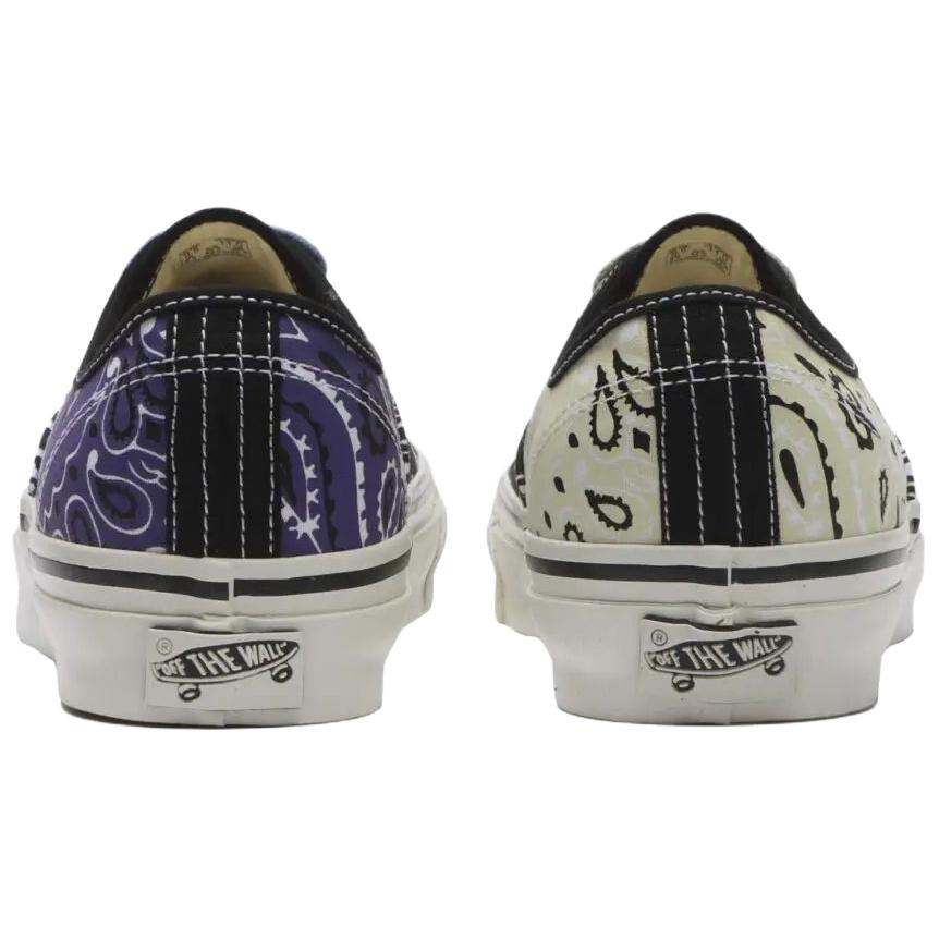 Vans Authentic 44 LX Black Purple Bandana Unisex Sneakers VN000D9NBMB