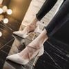 Fashion Pointed Toe Women Slippers   Summer New Fashion Thin High Heels Slippers Female Casual Party Outdoor Slingbacks Pumps Mujer