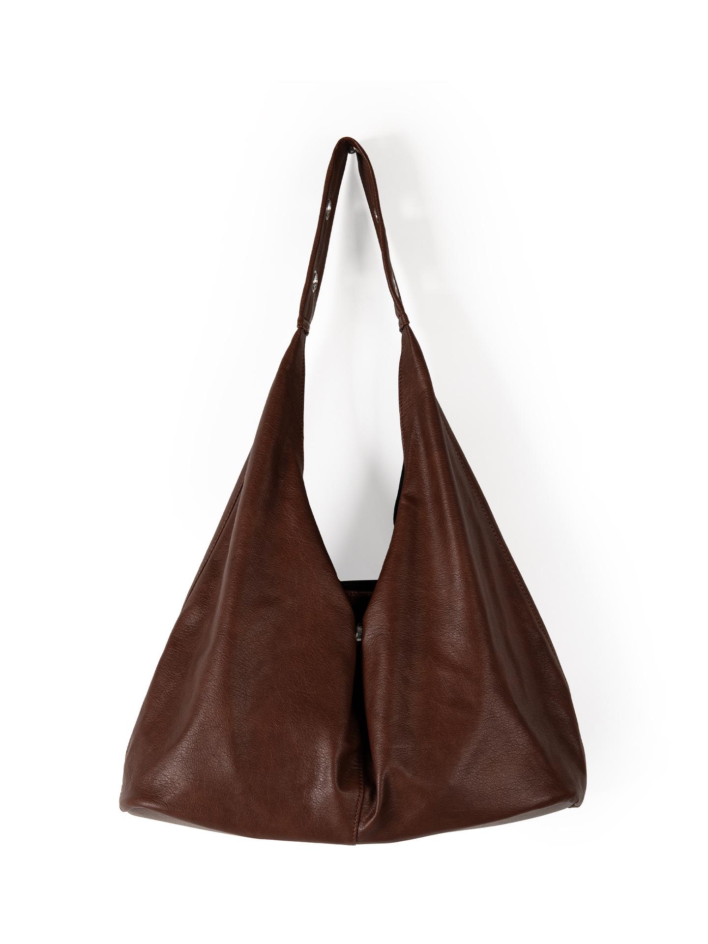 

Large-capaci Women s Casual Shoulder Commuter Bag New Korean Style Solid Color Underarm Bag Versatile Tote Bag for Autumn Winter