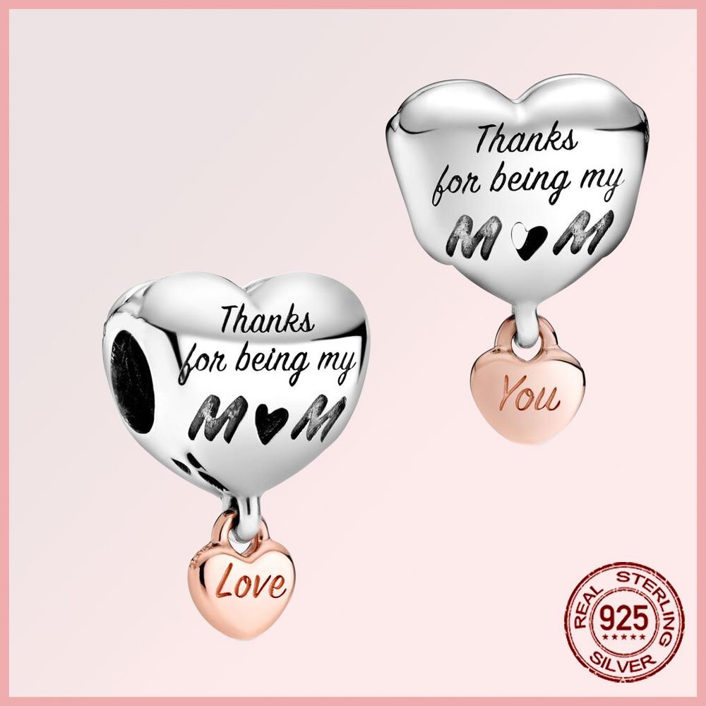 Funkelnde Familie Herz Engelsflügel Pavé Kupfer Anhänger Charms Passen Original Armband Perlen Schmuck Geschenk DIY